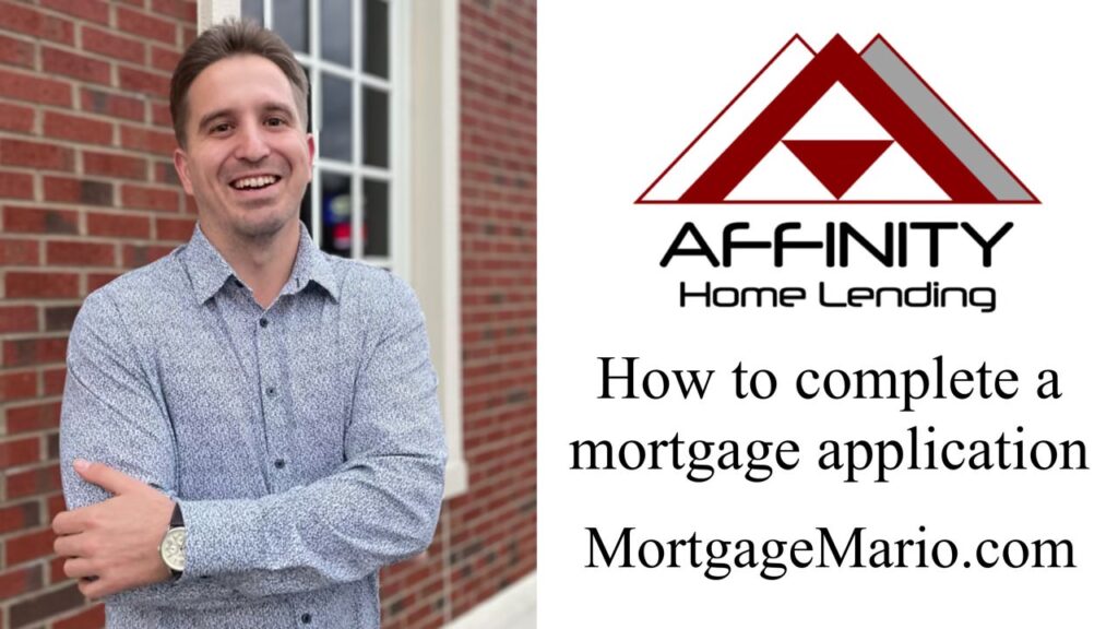 how to complete a mortgage application